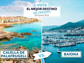 Calella de Palafrugell y Baiona en la votación al mejor destino de verano de España 2024