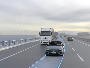 Sistema de cambio de carril automático (ALC) de Mercedes-Benz Sistema de cambio de carril automático (ALC) de Mercedes-Benz