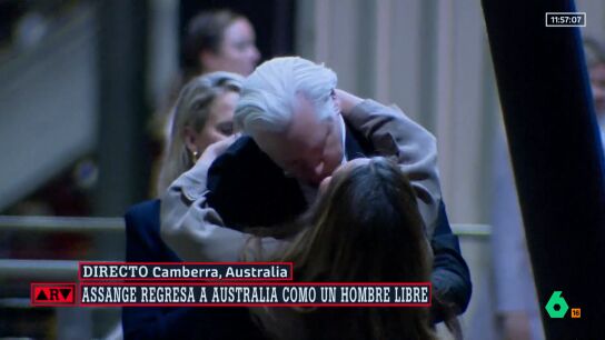 El reencuentro de Assange con su familia en Australia