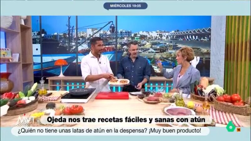 "Os recibo ya con la merienda": Pablo Ojeda sorprende a Iñaki López y Cristina Pardo con su último 'invento' de atún