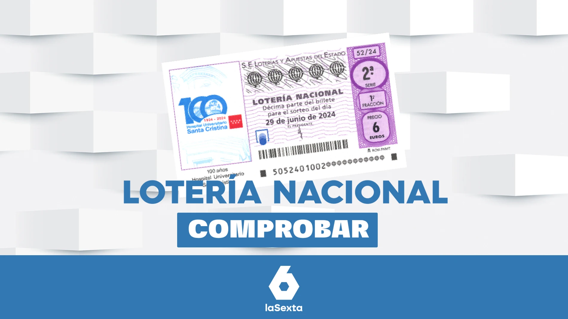 Lotería Nacional | Comprobar el resultado del sorteo de hoy, sábado 29 de junio de 2024