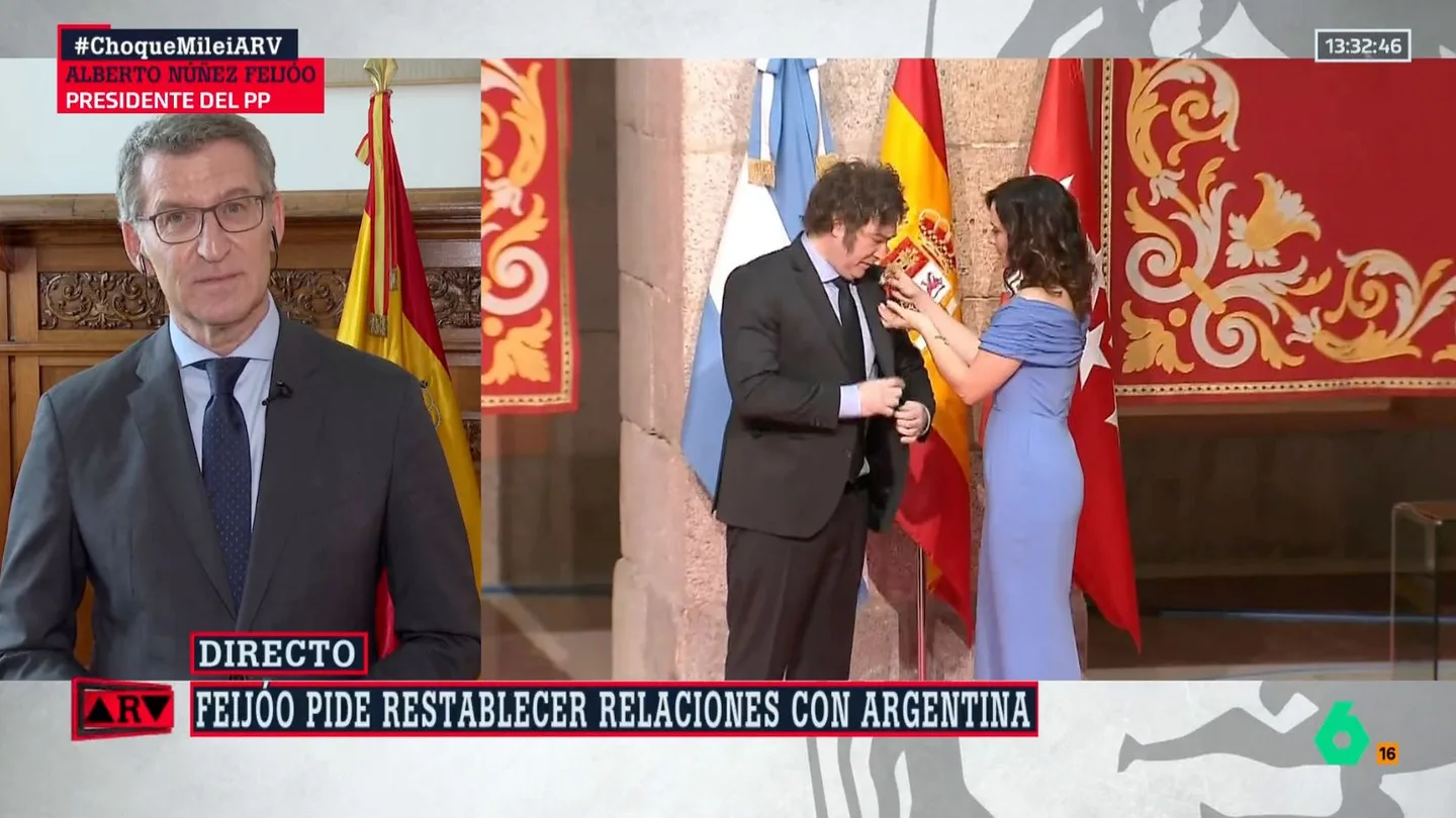 El líder del PP, Alberto Núñez Feijóo, en Al Rojo Vivo. El líder del PP, Alberto Núñez Feijóo, en Al Rojo Vivo.