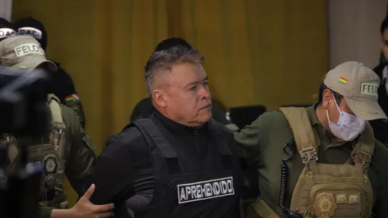 El destituido jefe militar del Ejército de Bolivia, Juan José Zúñiga El destituido jefe militar del Ejército de Bolivia, Juan José Zúñiga