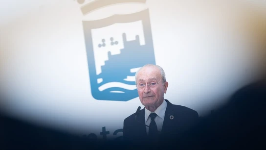 El alcalde de Málaga, Francisco de la Torre, en rueda de prensa El alcalde de Málaga, Francisco de la Torre, en rueda de prensa