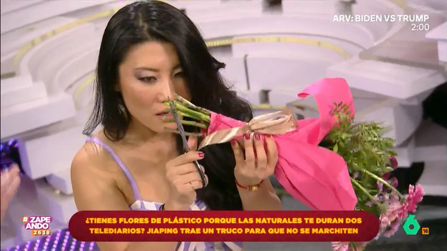 El truco de Jiaping para que las flores aguanten durante más tiempos sin marchitarse Jiaping confiesa que le encanta que le regalen flores por eso tiene el truco perfecto para que los ramos se conserven perfectos durante mucho más tiempo