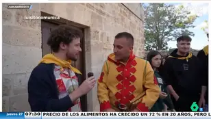 Luisito Comunica viaja hasta Castrillo de Murcia para vivir la tradición de &#39;El Colacho&#39;: &quot;¡La espalda me quedó moreteada!&quot;