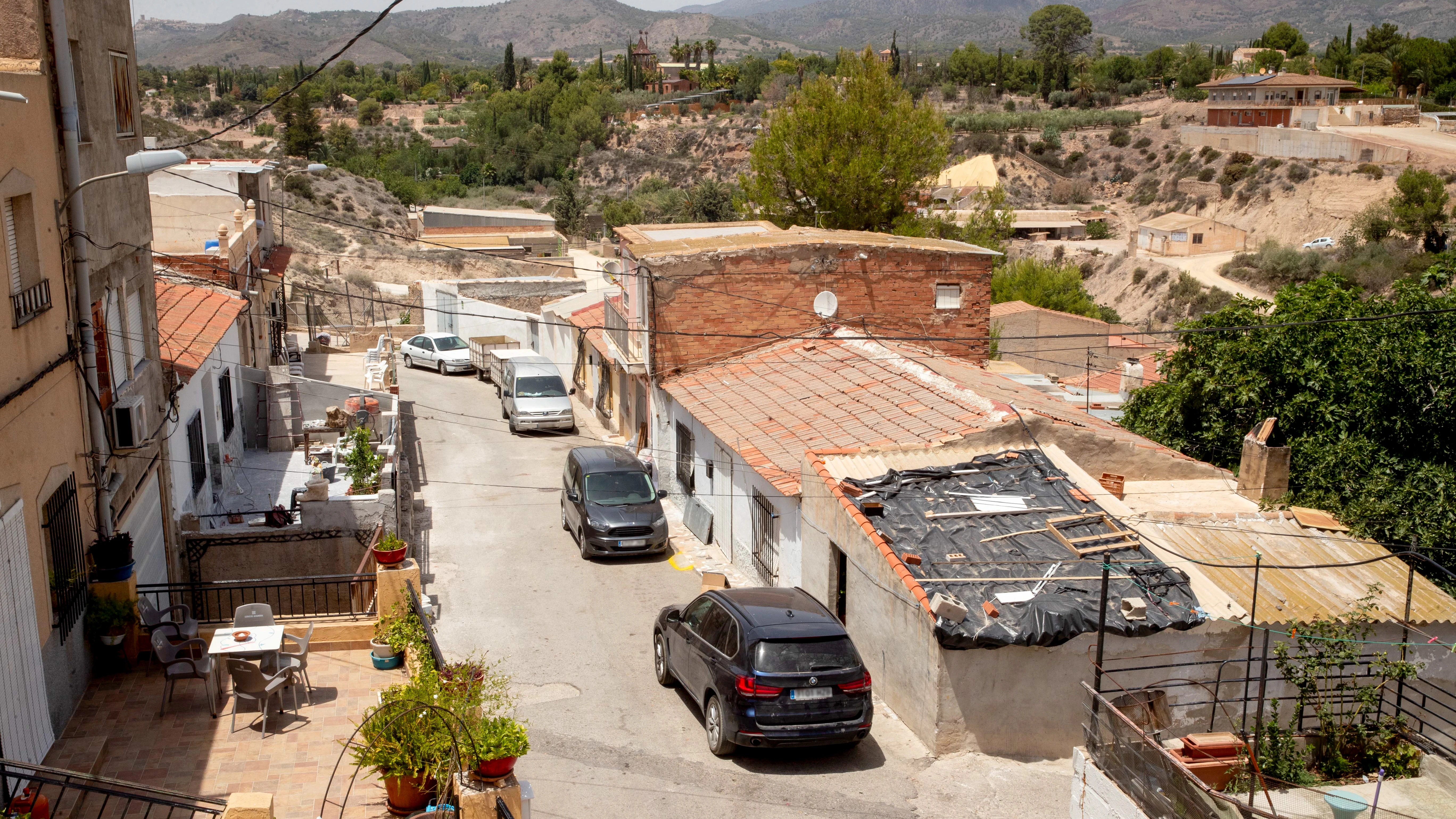 Calle Bajada San José de Totana, donde se produjo el crimen.