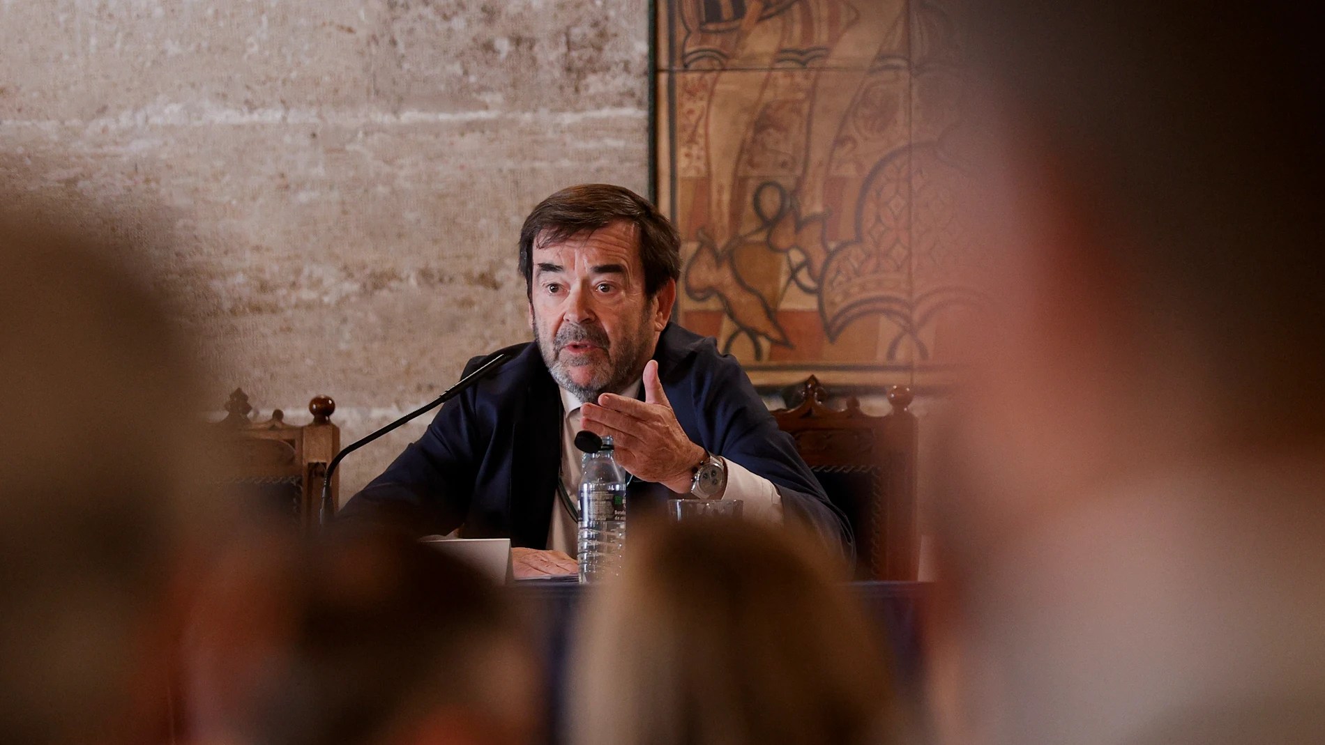 El presidente del Consejo General del Poder Judicial, Vicente Guilarte, en un reciente acto en Valencia.