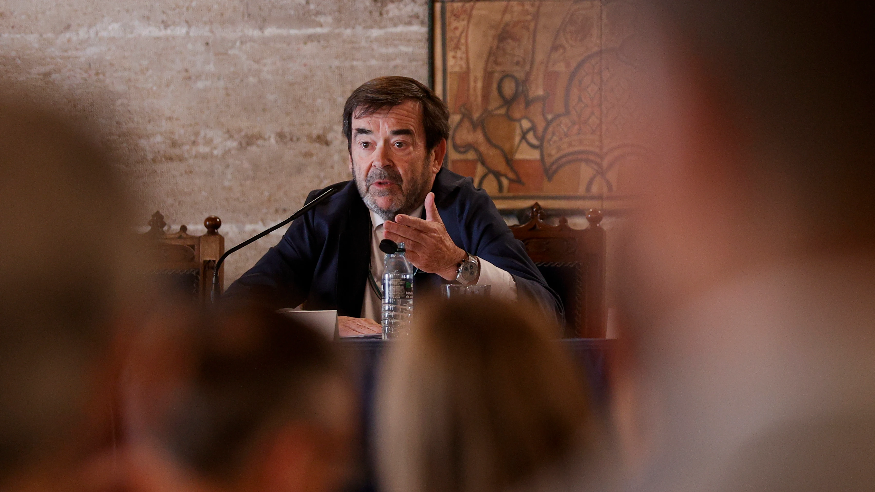 El presidente del Consejo General del Poder Judicial, Vicente Guilarte, en un reciente acto en Valencia.