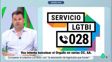 Iñaki López responde a Vox tras burlarse del teléfono contra la LGTBIfobia: "Para los señoros homófobos estaría bien poner uno"