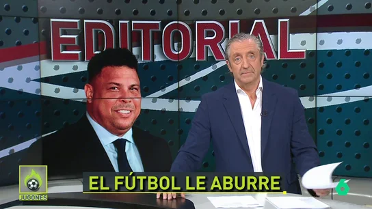 Pedrerol, sobre la crítica de Ronaldo al fútbol: "¿Os imagináis que yo dijese que me aburre 'Jugones' y 'El Chiringuito'?" Pedrerol, sobre la crítica de Ronaldo al fútbol: "¿Os imagináis que yo dijese que me aburre 'Jugones' y 'El Chiringuito'?"