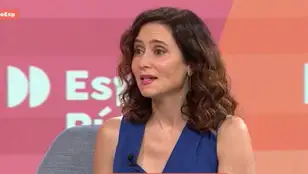 Isabel Díaz Ayuso, durante su entrevista en Espejo Público/ Antena 3