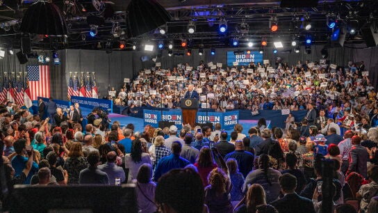El presidente de EEUU, Joe Biden, durante un mitin en Carolina del Norte