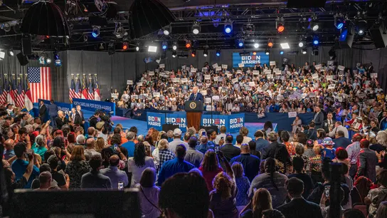 El presidente de EEUU, Joe Biden, durante un mitin en Carolina del Norte El presidente de EEUU, Joe Biden, durante un mitin en Carolina del Norte