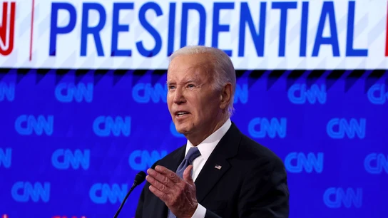 Joe Biden, durante su debate contra Donald Trump Joe Biden, durante su debate contra Donald Trump