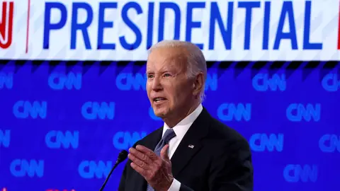 Joe Biden, durante su debate contra Donald Trump