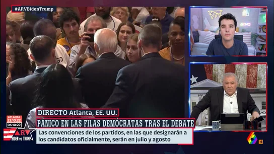 DEBATE Ferreras analiza el debate entre Biden y Trump con Emilio Doménech: "Ha sido una carnicería" DEBATE Ferreras analiza el debate entre Biden y Trump con Emilio Doménech: "Ha sido una carnicería"