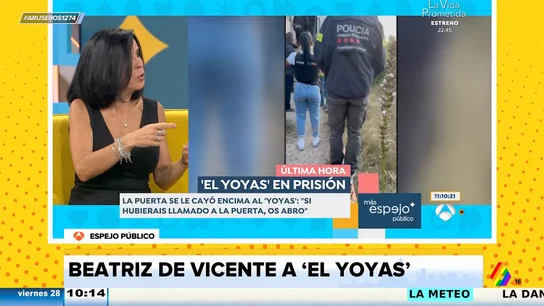 Beatriz de Vicente analiza la condena de Carlos Navarro, 'El Yoyas': "Ahora se la come entera" Beatriz de Vicente analiza la condena de Carlos Navarro, 'El Yoyas': "Ahora se la come entera"