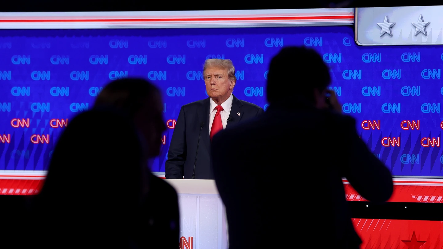 Donald Trump, durante su debate contra Joe Biden Donald Trump, durante su debate contra Joe Biden