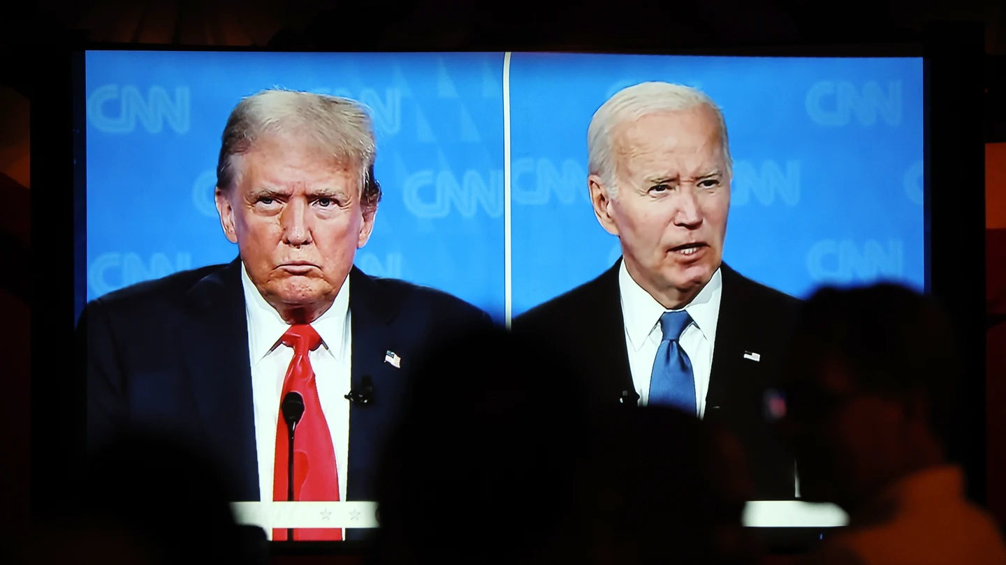 Donald Trump y Joe Biden, durante su debate presidencial Donald Trump y Joe Biden, durante su debate presidencial