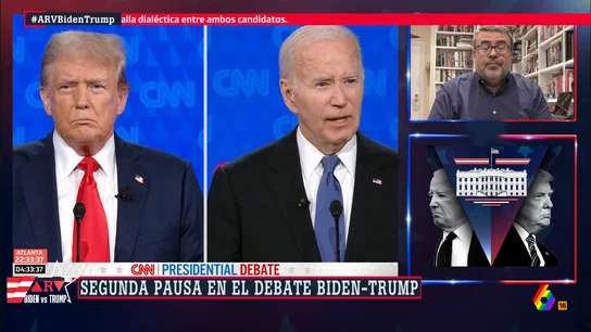 DEBATE Pedro Rodríguez: "Entre Biden y Trump suman dos tercios de la edad de EEUU como nación" DEBATE Pedro Rodríguez: "Entre Biden y Trump suman dos tercios de la edad de EEUU como nación"