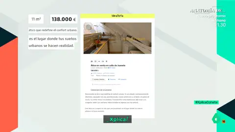XPLICA Un zulo de 11 metros cuadrados por 138.000 euros: las indignantes ofertas de pisos que hay en Internet