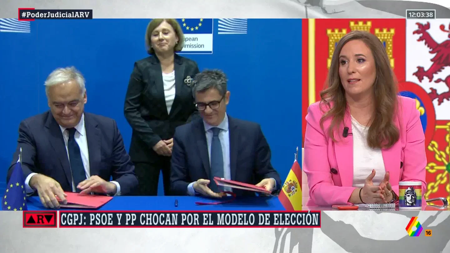 ARV Natalia Junquera, sobre las diferencias entre PP y PSOE tras acordar la renovación del CPGJ: "Feijóo tiene que justificar por qué ahora sí" ARV Natalia Junquera, sobre las diferencias entre PP y PSOE tras acordar la renovación del CPGJ: "Feijóo tiene que justificar por qué ahora sí"