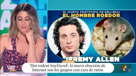 Valeria Ros comenta las características "ratonas" de Jeremy Allen White: "Piensas en su cola" Los gustos son muy diversos y parece que entre los miembros de la generación Z tiene preferencia por chicos con un aspecto muy concreto: de tipo "enratonados", como los ha calificado Dani Mateo