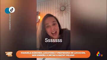 Una profesora de locución se hace viral en Tiktok gracias a su tutorial para hablar como Nathy Peluso