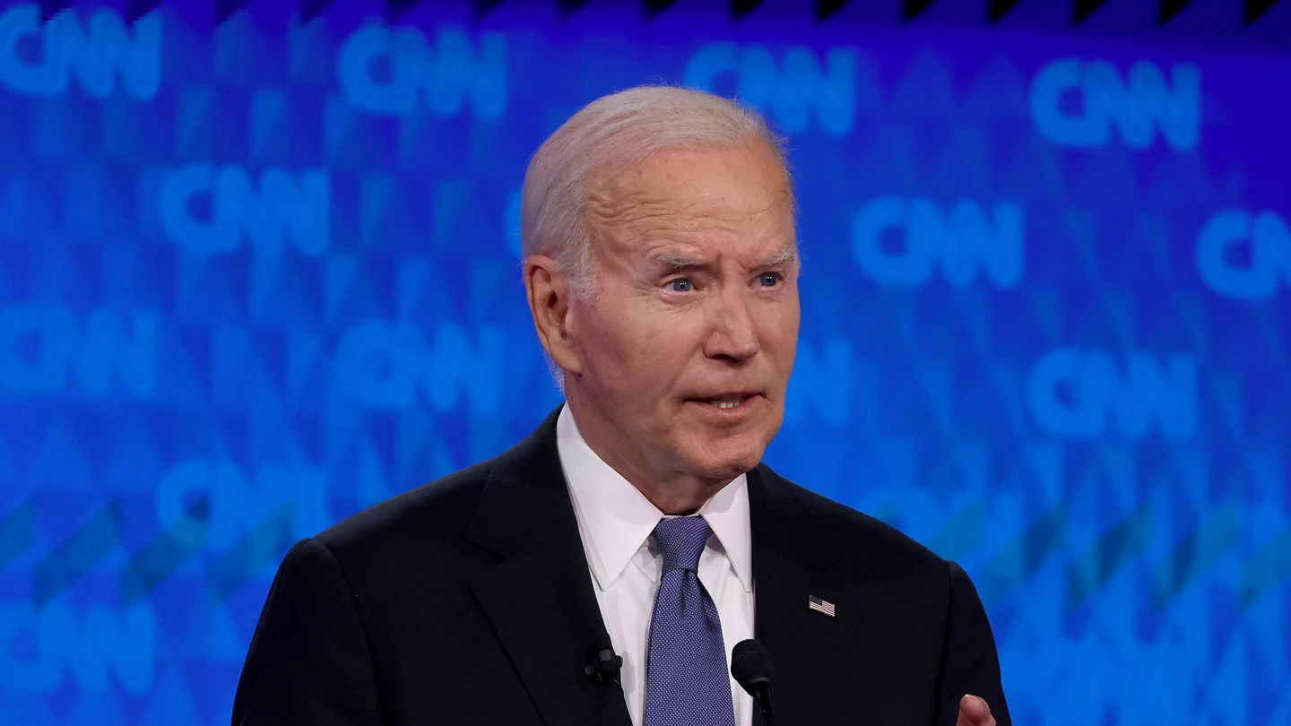 Joe Biden, durante su debate contra Donald Trump Joe Biden, durante su debate contra Donald Trump
