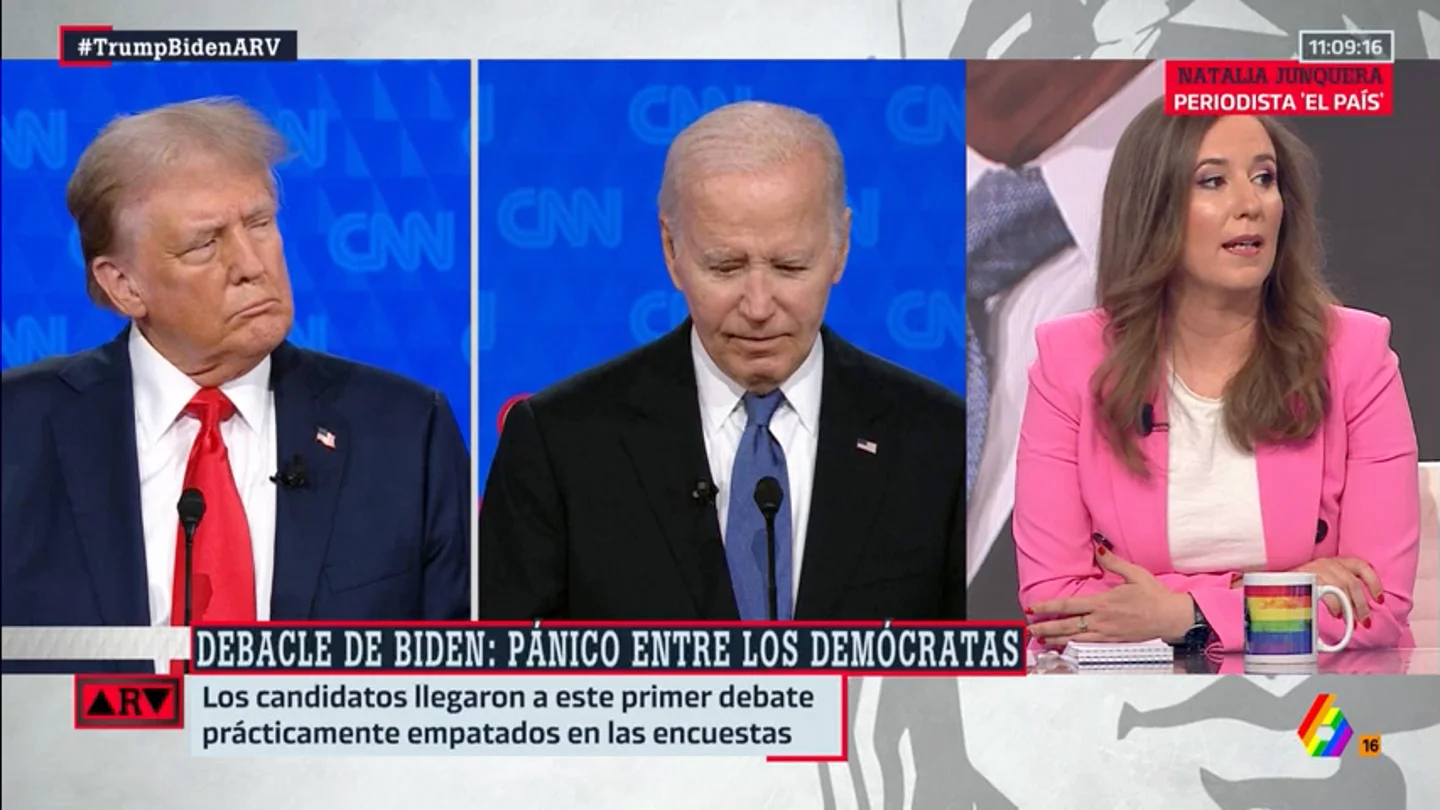 ARV Natalia Junquera desvela el pensamiento demócrata tras el debate de Joe Biden: "Fue doloroso de ver" ARV Natalia Junquera desvela el pensamiento demócrata tras el debate de Joe Biden: "Fue doloroso de ver"