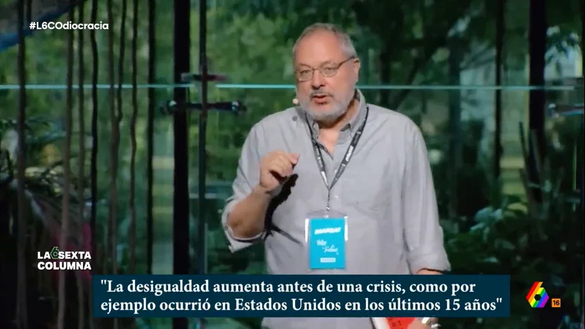 En este vídeo, laSexta Columna analiza los factores según los cuales el estudio de Peter Turchin concluye que Estados Unidos podría seguir el mismo camino al desastre de la república romana o que hizo estallar la Revolución Francesa.