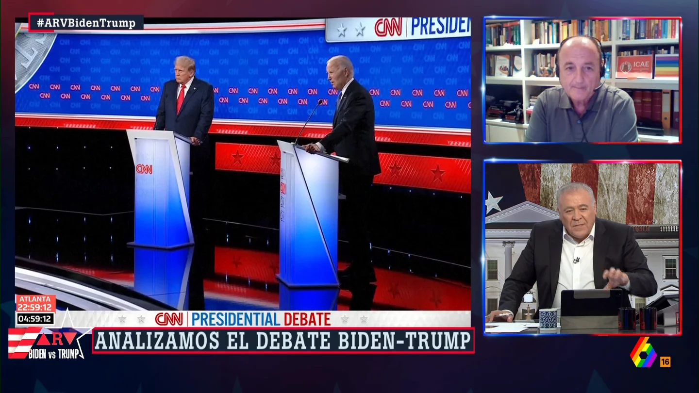 DEBATE Ferreras, sobre Biden: "Es como si llevara un par de lexatines para no perder los estribos" DEBATE Ferreras, sobre Biden: "Es como si llevara un par de lexatines para no perder los estribos"