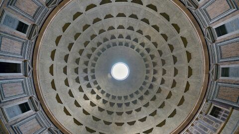 Interior de la cúpula del Panteón de Agripa
