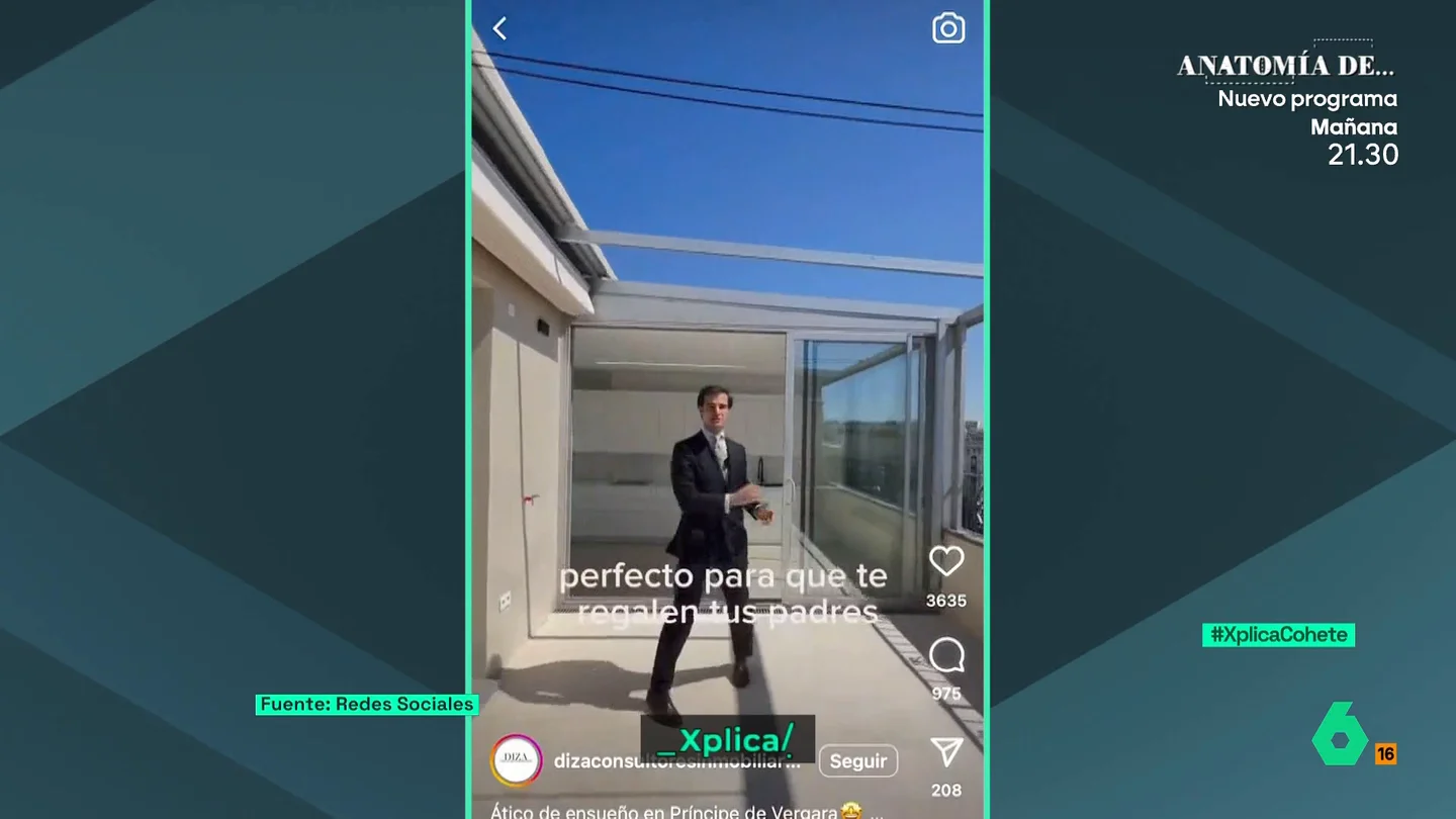 XPLICA Más de 1,2 millones de euros por "el ático perfecto para que te regalen tus padres" en Madrid: los anuncios de agentes inmobiliarios más extravagantes XPLICA Más de 1,2 millones de euros por "el ático perfecto para que te regalen tus padres" en Madrid: los anuncios de agentes inmobiliarios más extravagantes