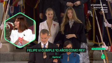 Carmen Ro identifica las distintas fases del reinado Felipe VI: "Está en la del futuro que es el reinado de su hija"