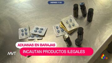MVT - Vísceras, pastillas de Viagra... así incauta la Guardia Civil productos ilegales en el aeropuerto
