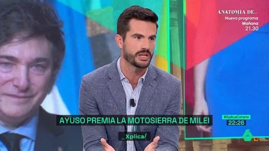 XPLICA Borja Aitor, politólogo: "No creo que la visita de Milei beneficie a Ayuso" XPLICA Borja Aitor, politólogo: "No creo que la visita de Milei beneficie a Ayuso"
