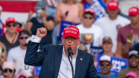 Donald Trump, en un evento en Virginia
