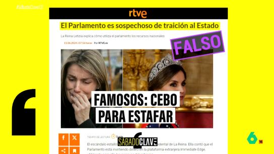 S&Aacute;BADO CLAVE - ESTAFAS QUE UTILIZAN LA IMAGEN DE LA REINA LETIZIA