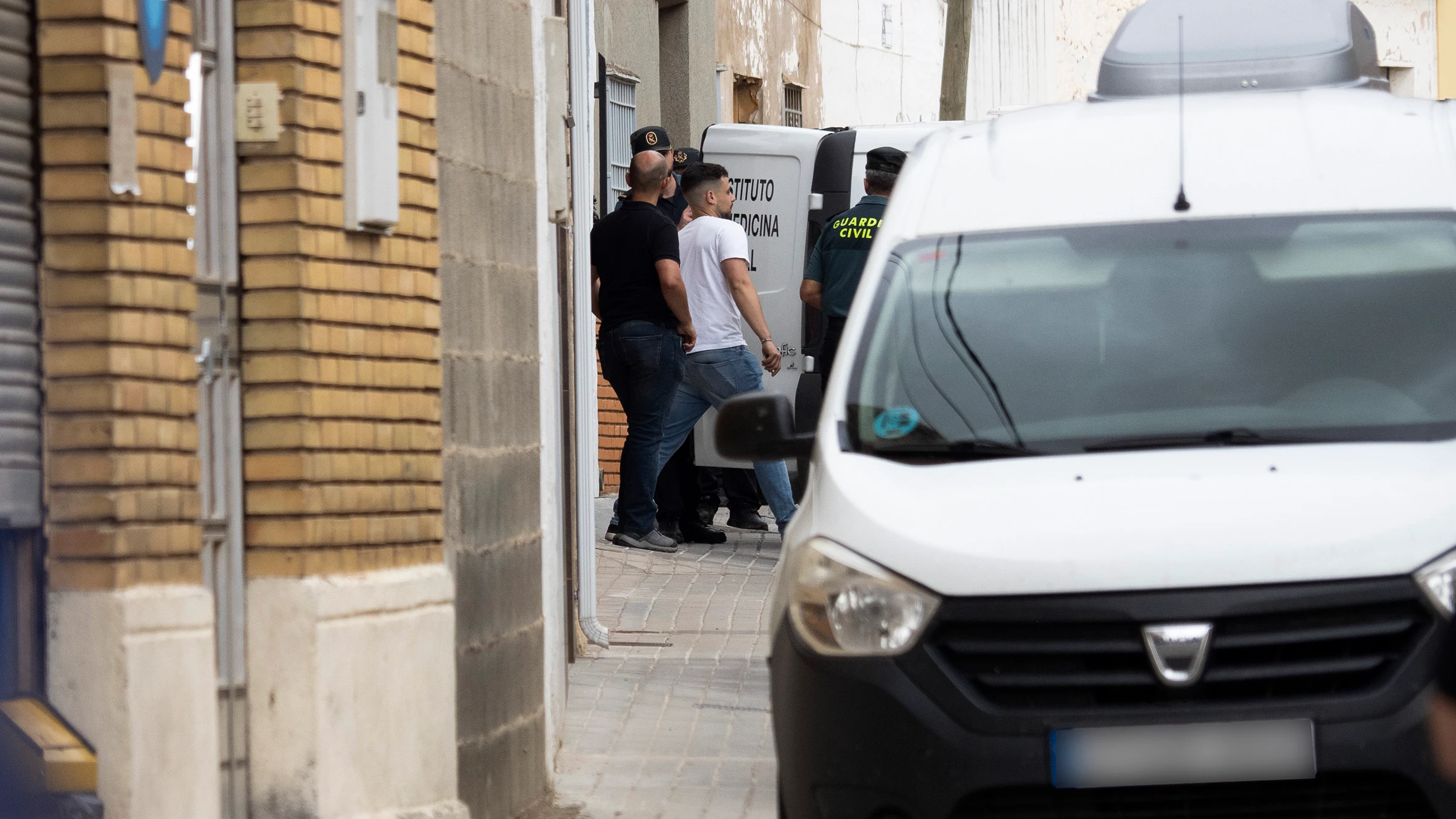 Traslado de los cadáveres en Las Pedroñeras, Cuenca