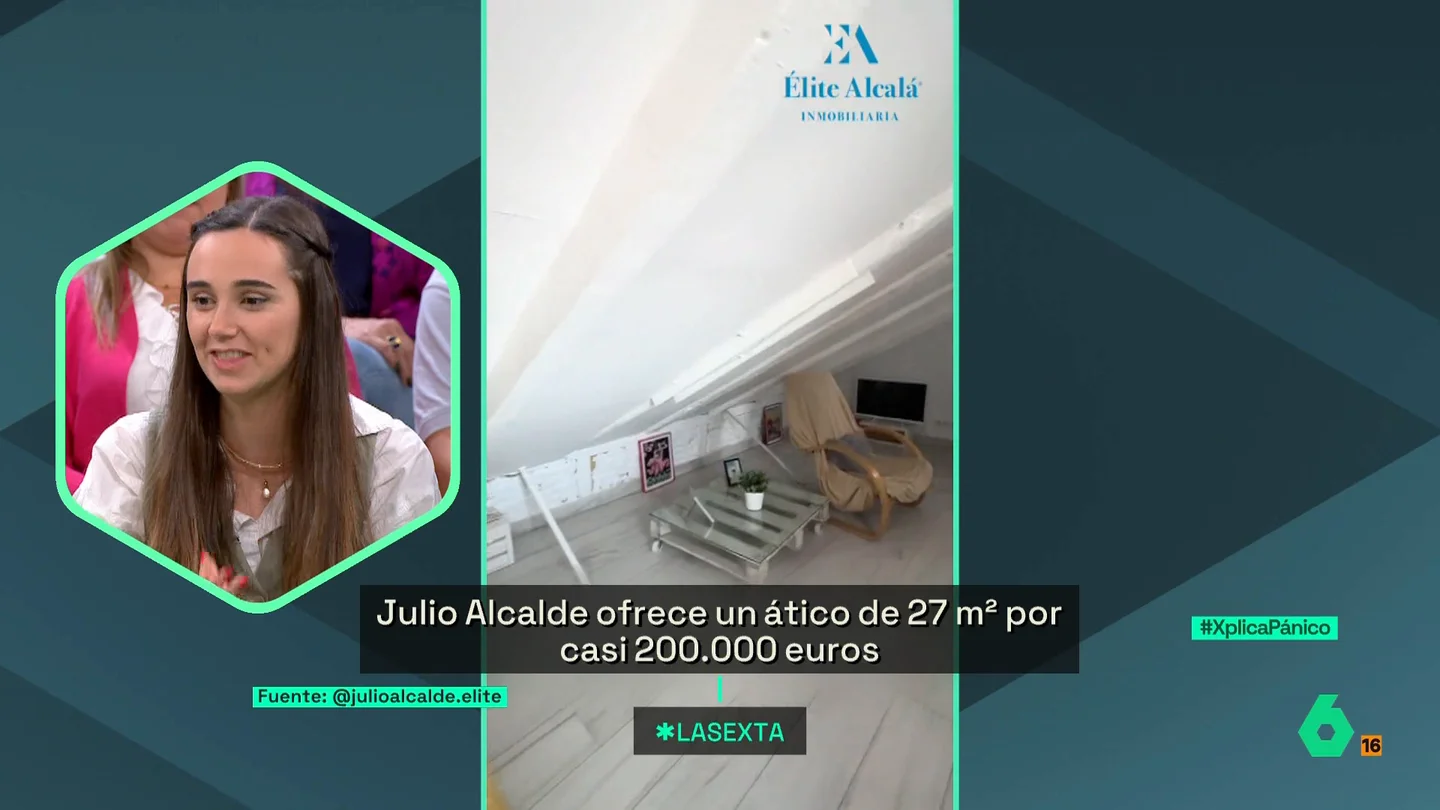 XPLICA La crítica de una joven a un agente inmobiliario por vender un ático de 27m2: "Me parece una broma de mal gusto" XPLICA La crítica de una joven a un agente inmobiliario por vender un ático de 27m2: "Me parece una broma de mal gusto"