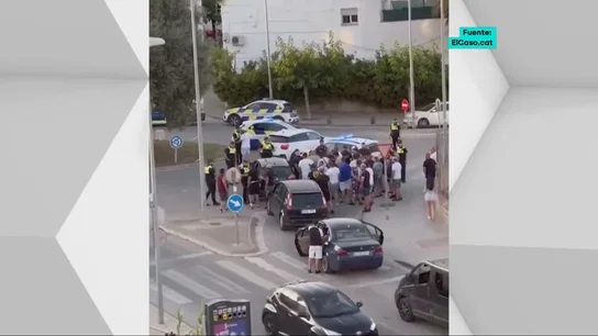 Dispositivo de los Mossos en Figueres Dispositivo de los Mossos en Figueres