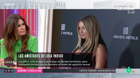 La foto de Lola Índigo y Achraf Hakimi, a debate en La Roca La foto de Lola Índigo y Achraf Hakimi, a debate en La Roca