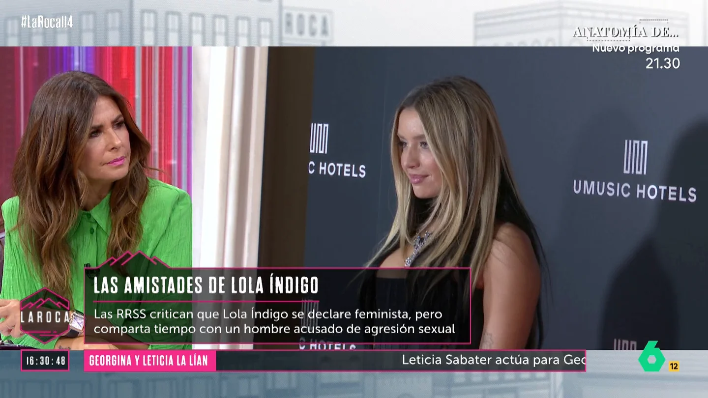 La foto de Lola Índigo y Achraf Hakimi, a debate en La Roca La foto de Lola Índigo y Achraf Hakimi, a debate en La Roca