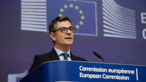 El ministro Félix Bolaños, en la Comisión Europea tras el acuerdo alcanzado con el PP para renovar el CGPJ
