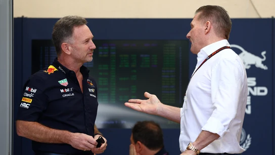Christian Horner y Jos Verstappen Christian Horner y Jos Verstappen