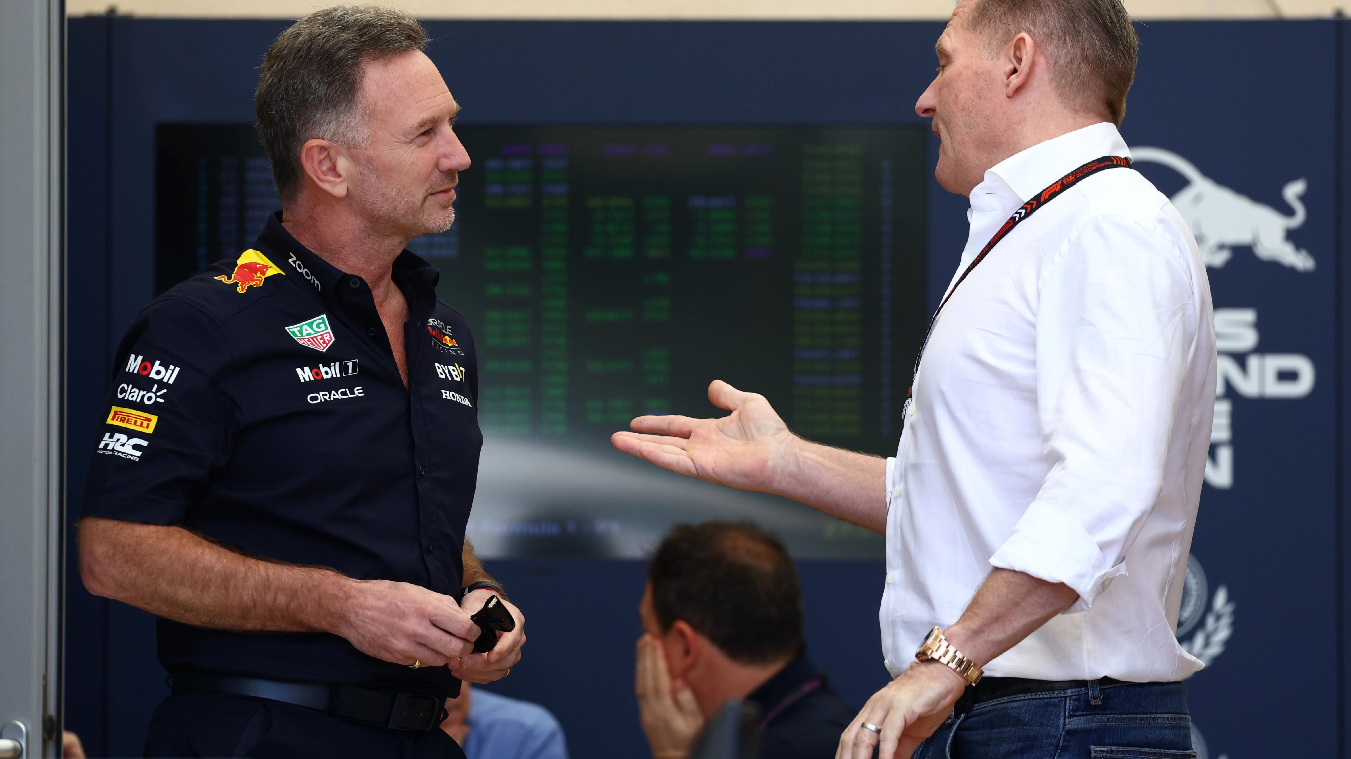 Christian Horner y Jos Verstappen