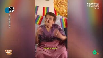 Los zapeadores aplauden la reivindicación por el Orgullo de una señora de 92 años: "¡Que estamos en 2024, señores!"