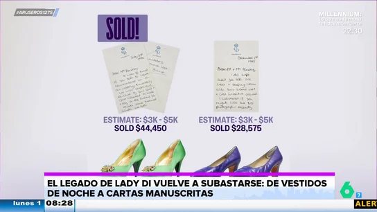 Subasta millonaria de artículos personales de Lady Di: desde vestidos de noche a cartas personales escritas por ella Subasta millonaria de artículos personales de Lady Di: desde vestidos de noche a cartas personales escritas por ella